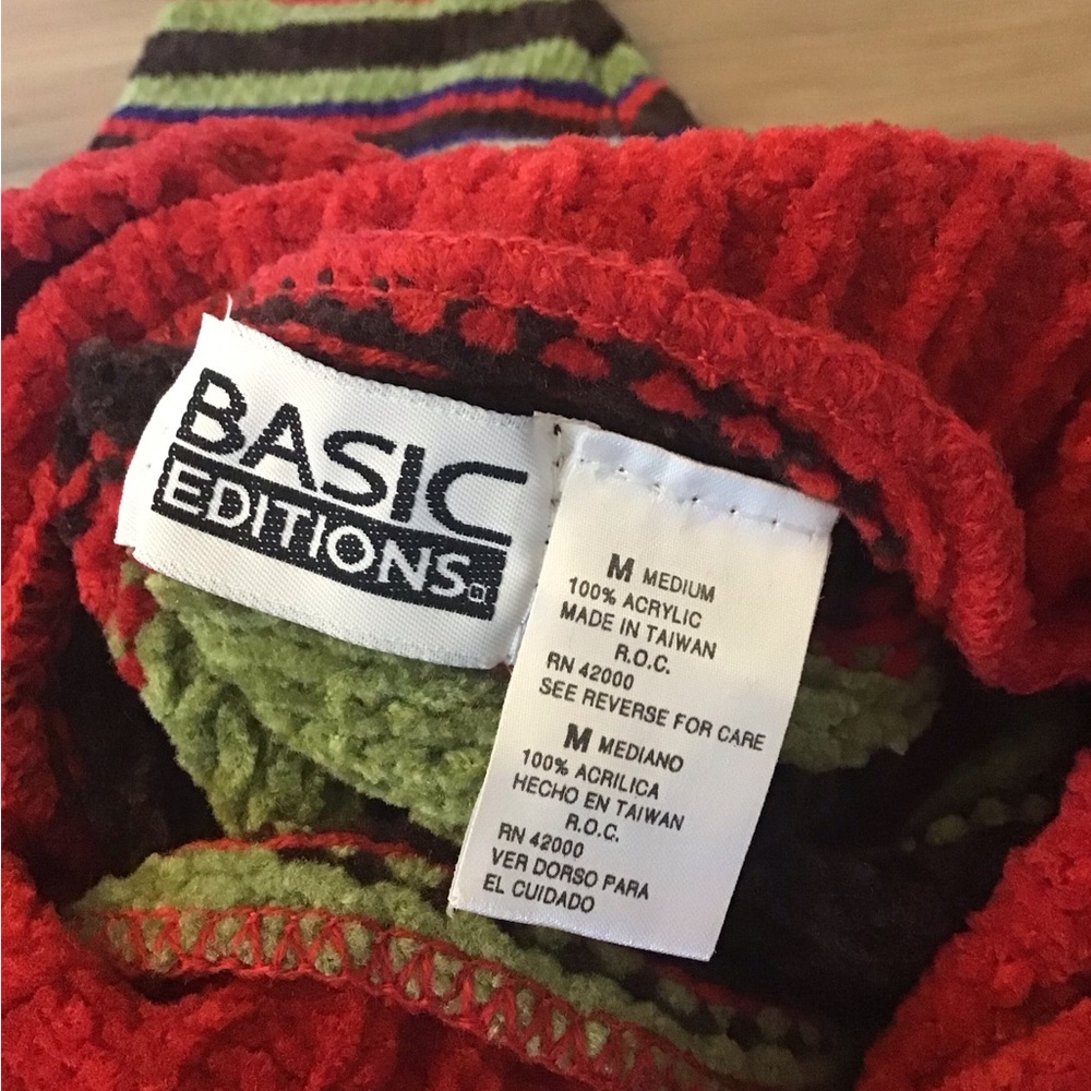 Vintage Basic Editions Chenille Turtleneck M - image 5